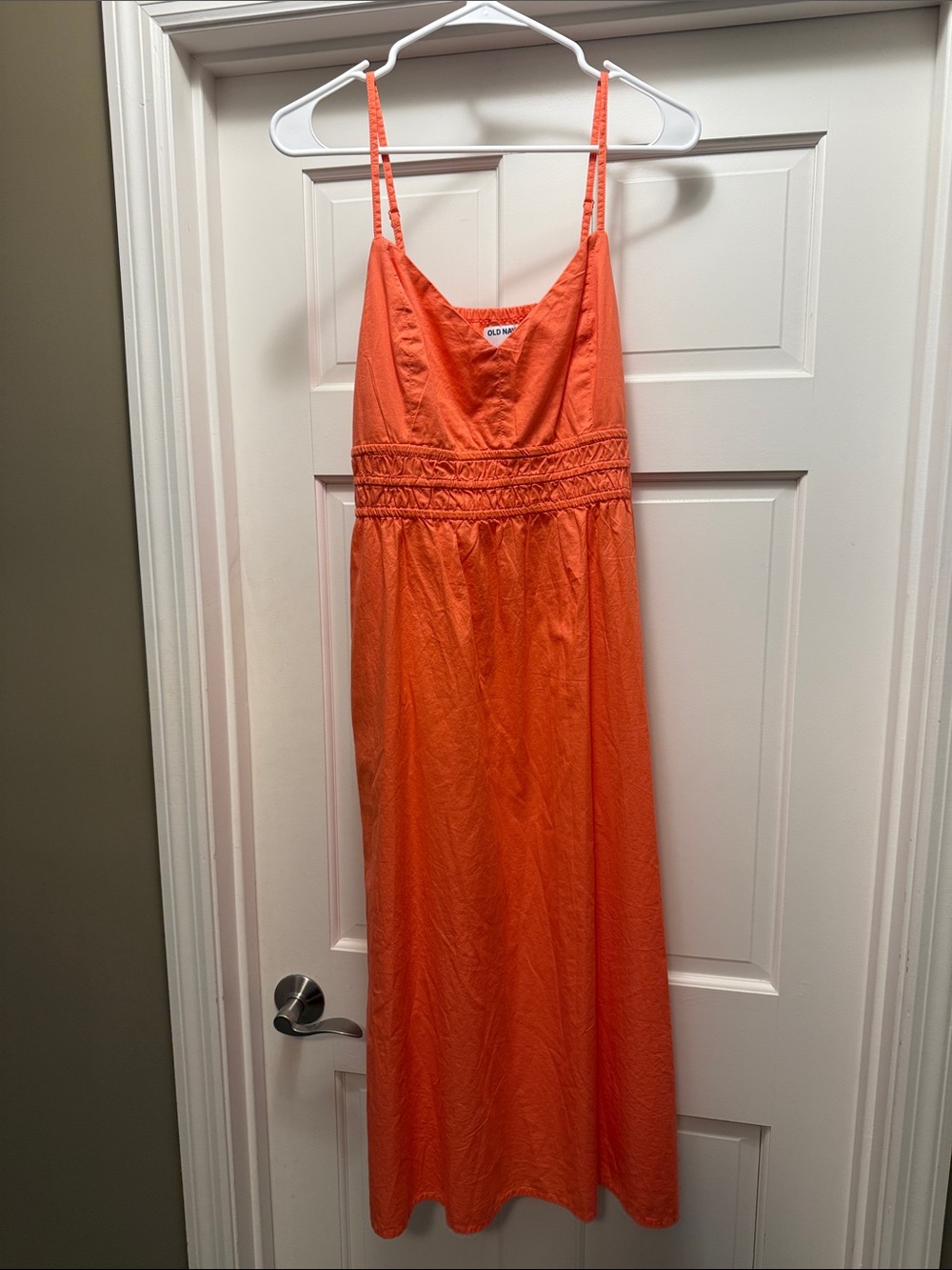 Old Navy Orange Spaghetti Strap Maxi Dress